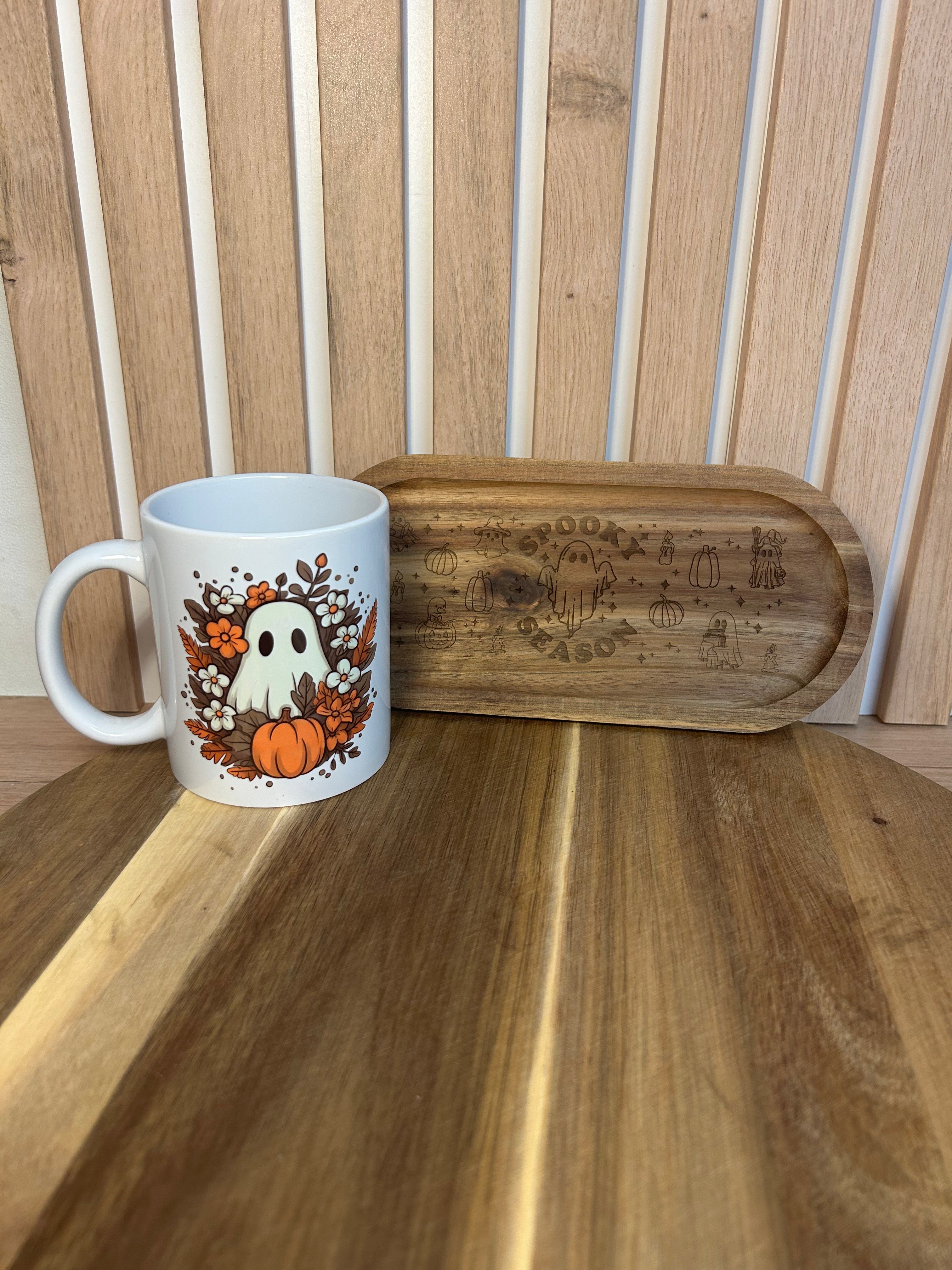 Petit plateau en bois  – Spooky season