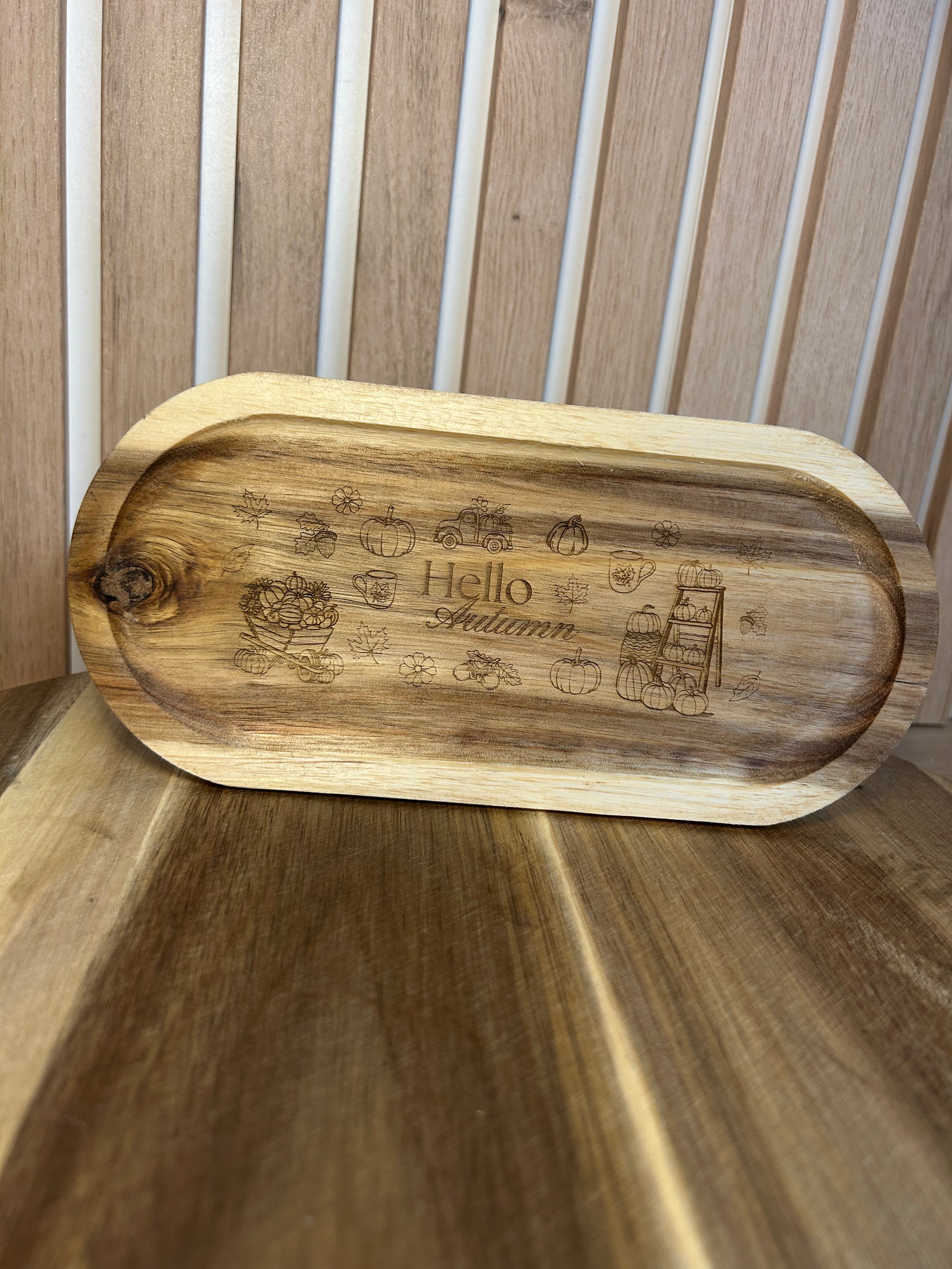 Petit plateau en bois  – Hello Autumn