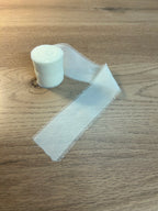 Boule de noël blanche 8cm