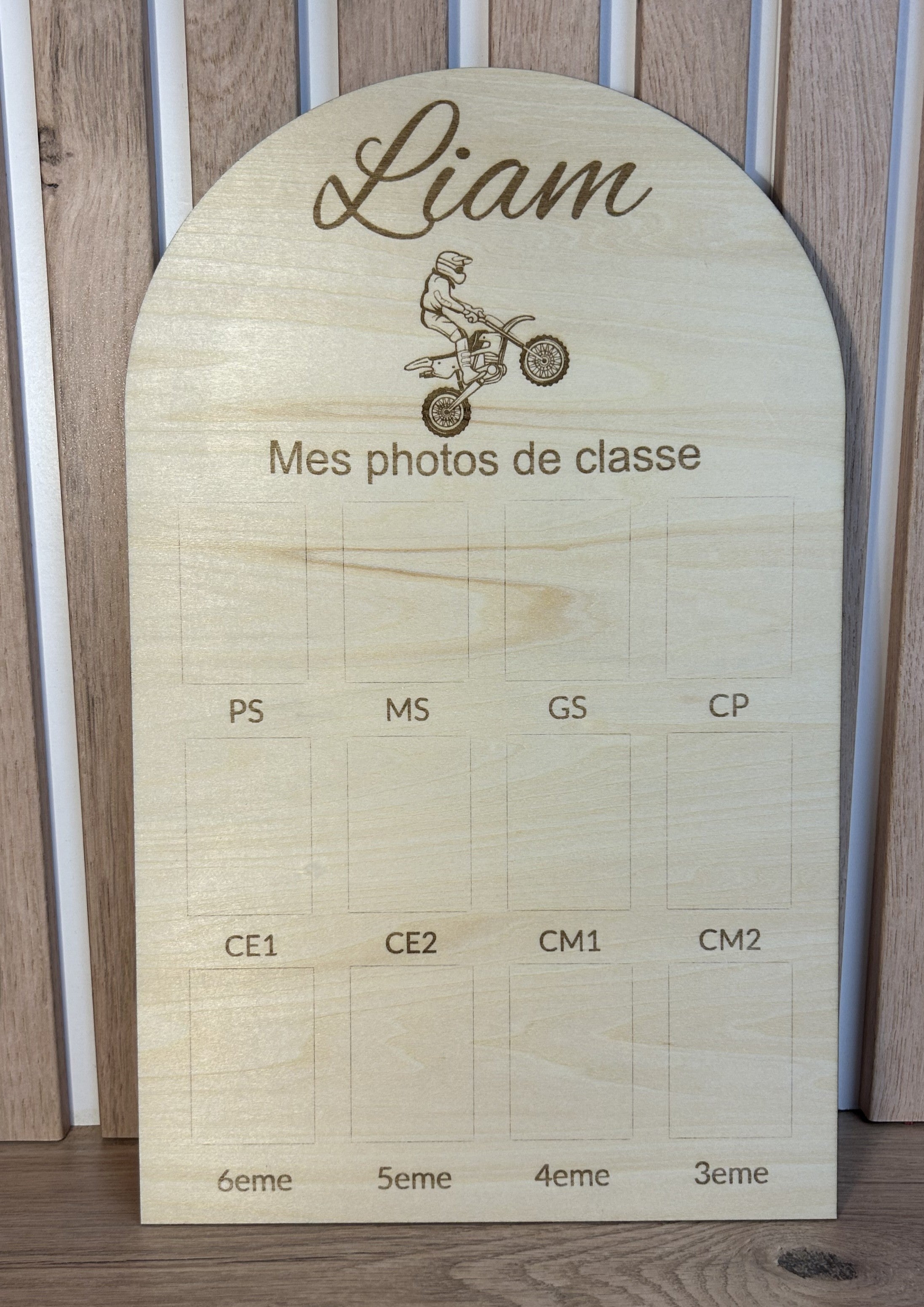 Panneau photos de classe demi arche