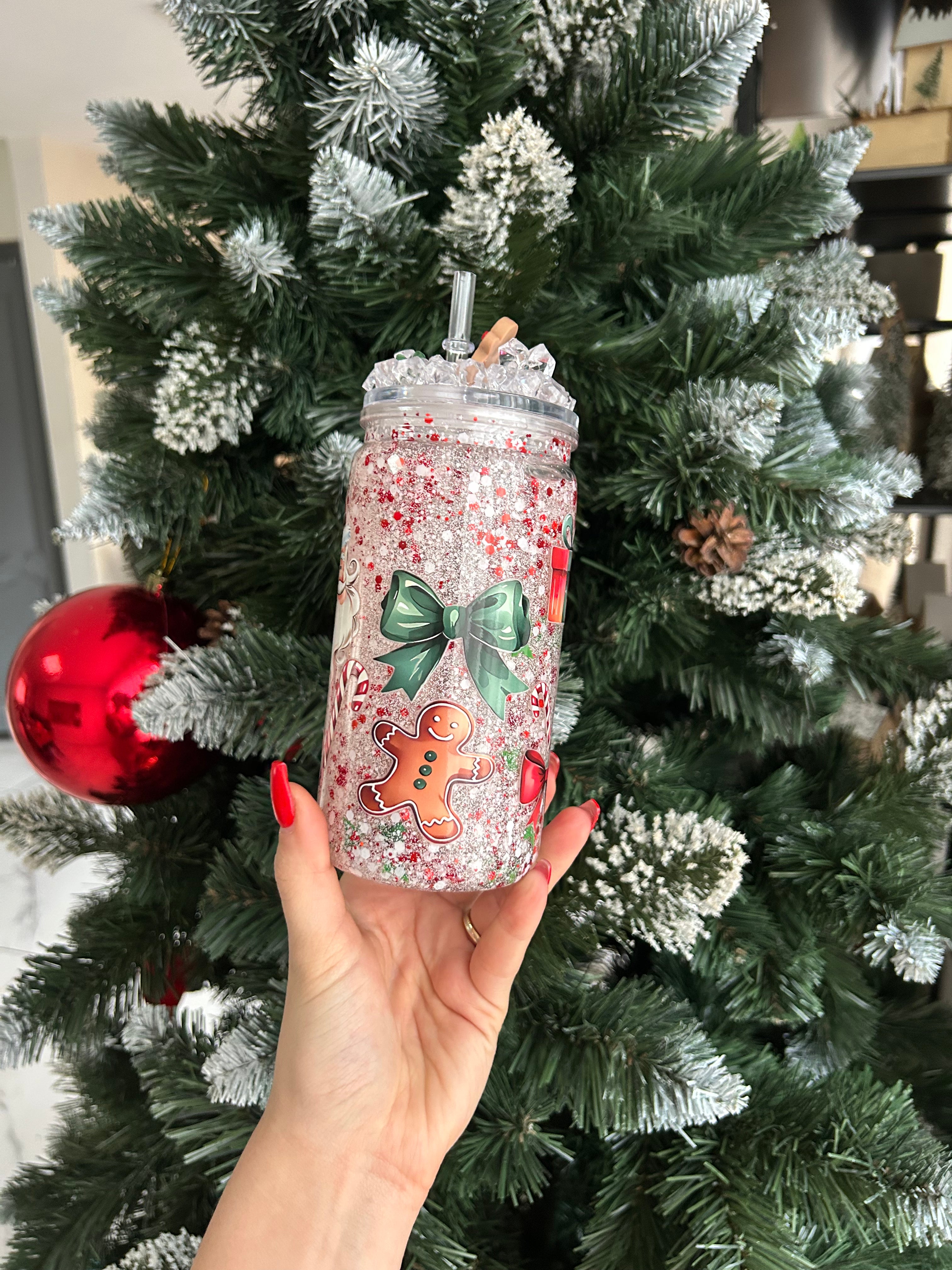 Gobelet noël rouge et blanc