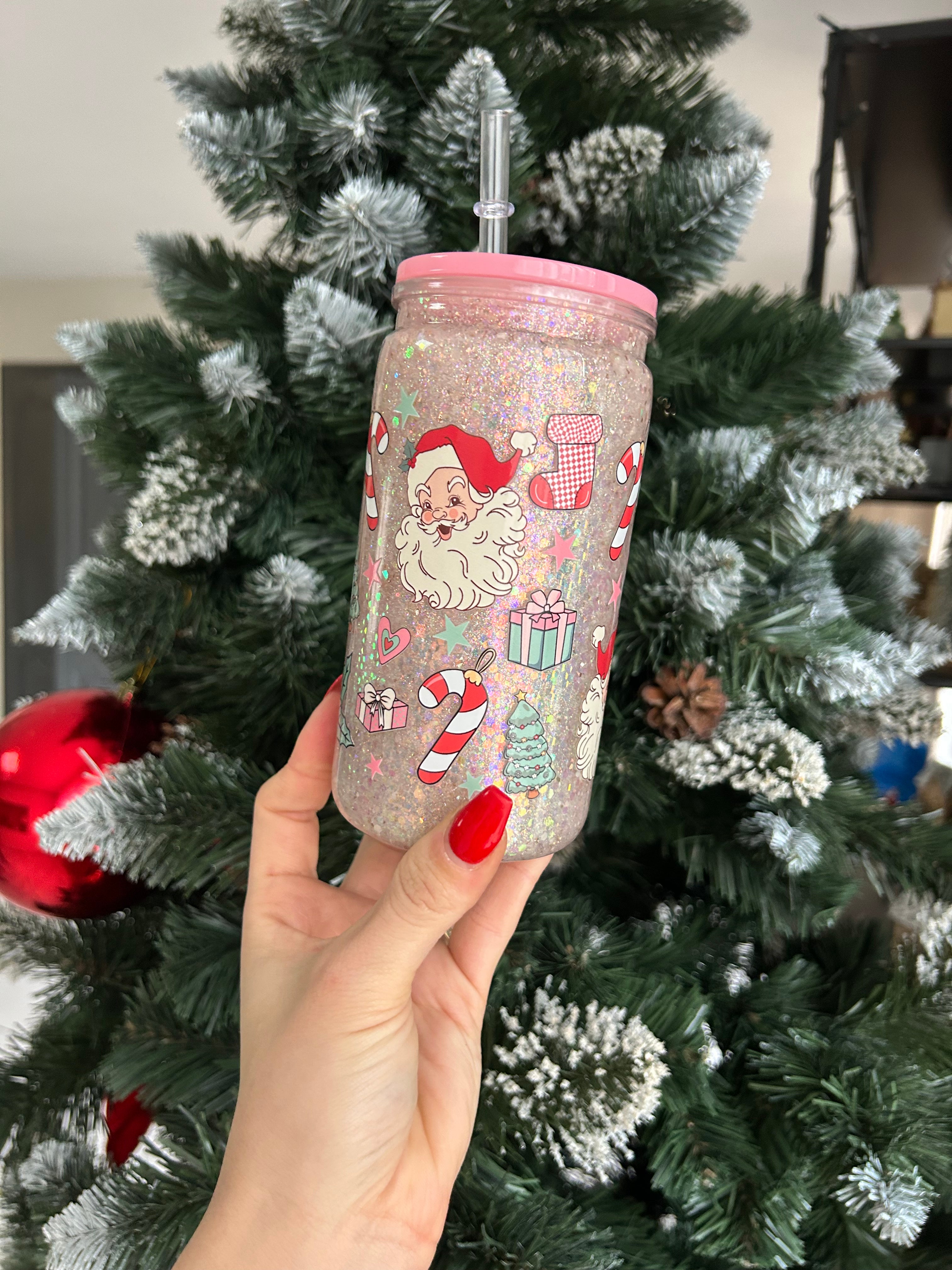 Gobelet noël rose