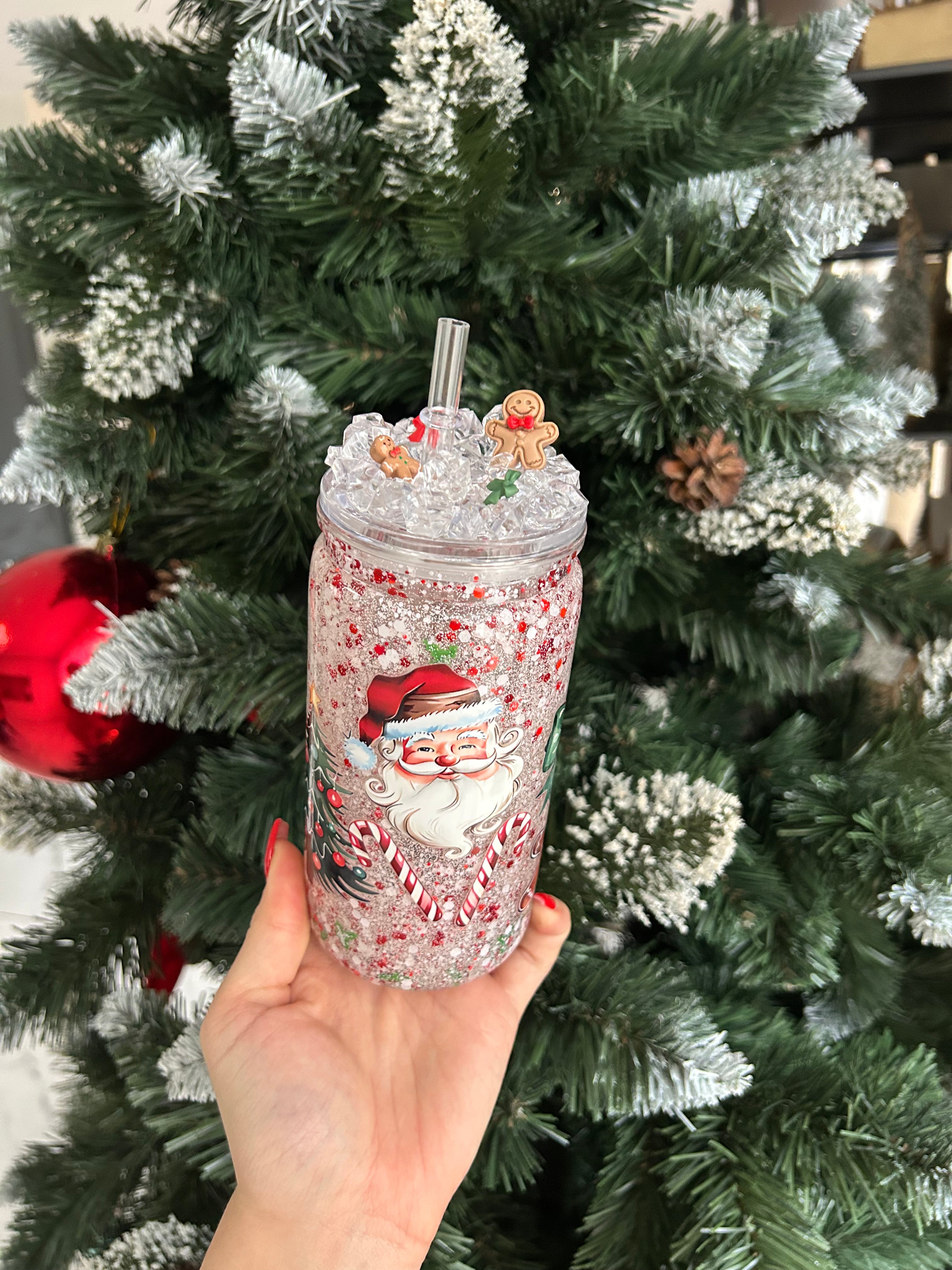 Gobelet noël rouge et blanc
