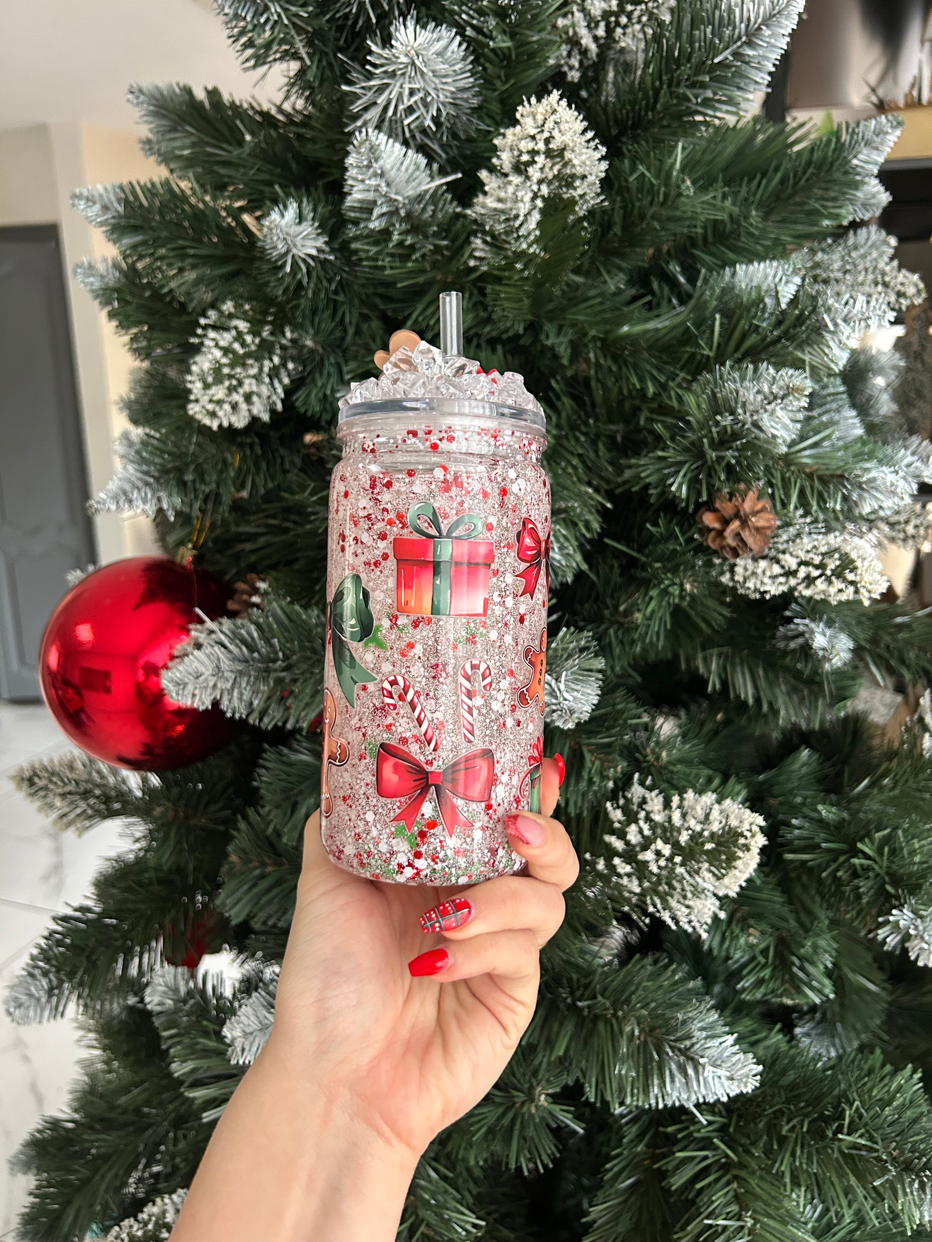 Gobelet noël rouge et blanc
