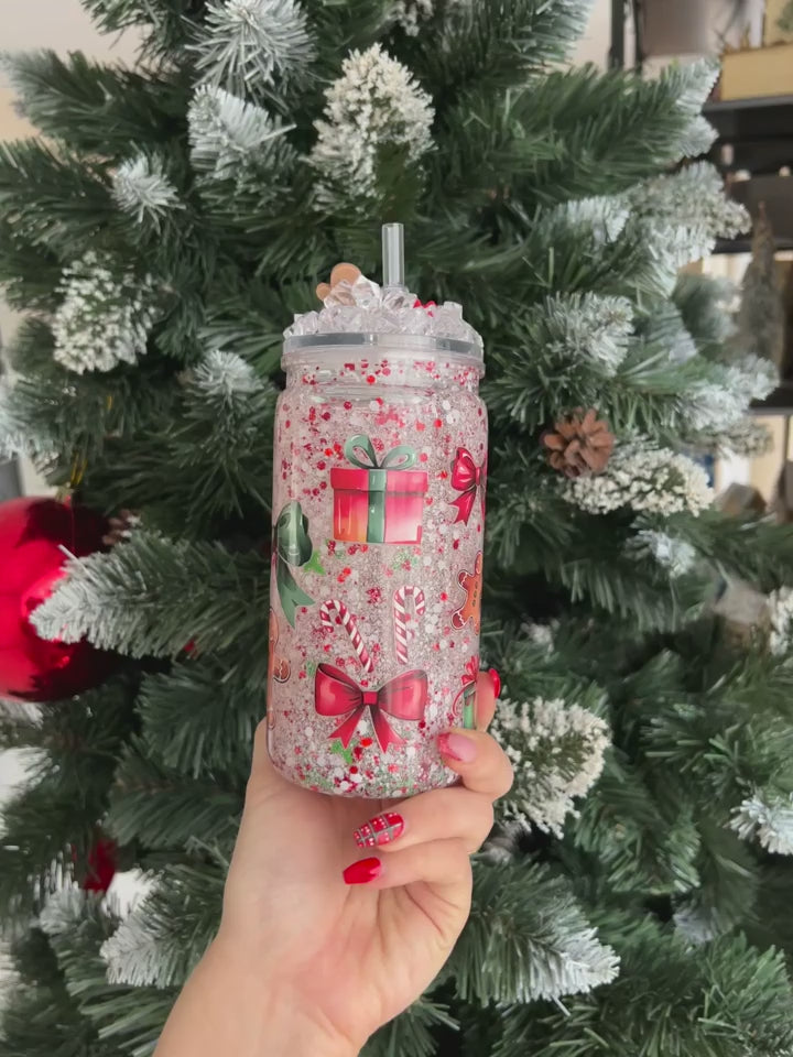Gobelet noël rouge et blanc